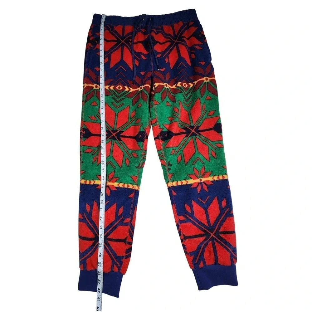 Polo Ralph Lauren Fleece Lounge Pant Festive Holiday Red Green Blue L Nwot  $248